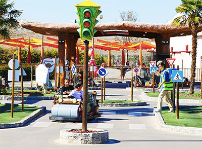 parque warner autobús